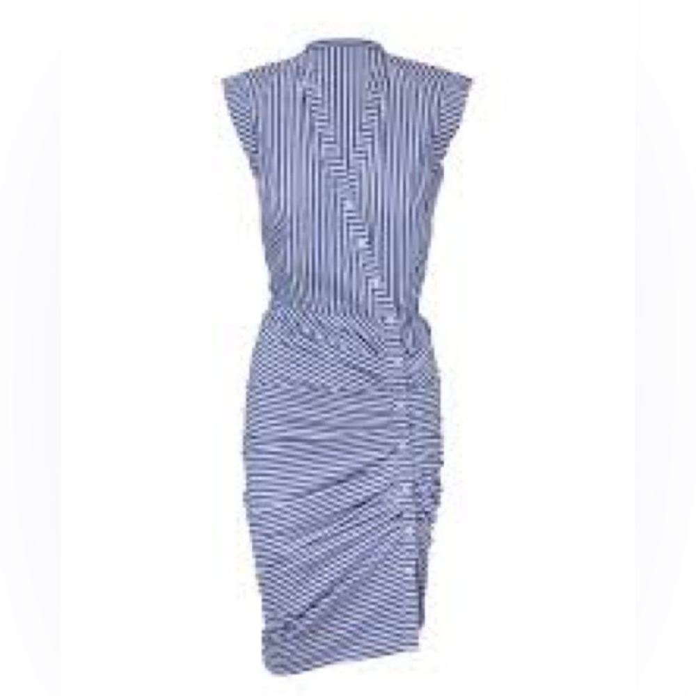 Veronica beard ruched shirt dress